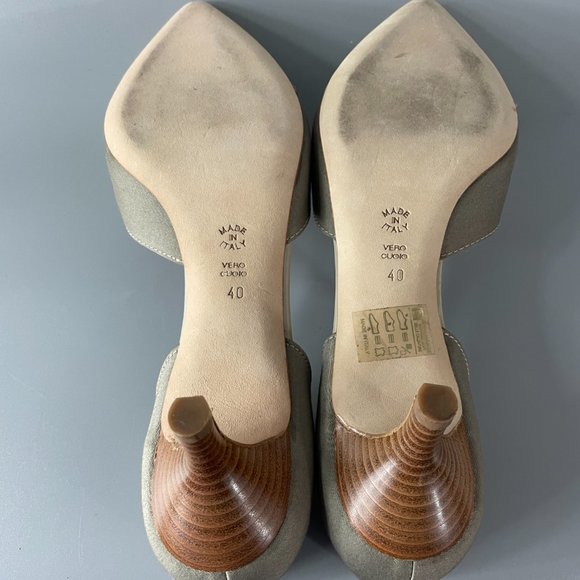 La Scarpa Mad in Italy Gray Nylon Pump, 40 - Picture 7 of 9